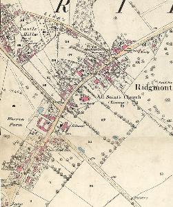 The main part of the village in 1883